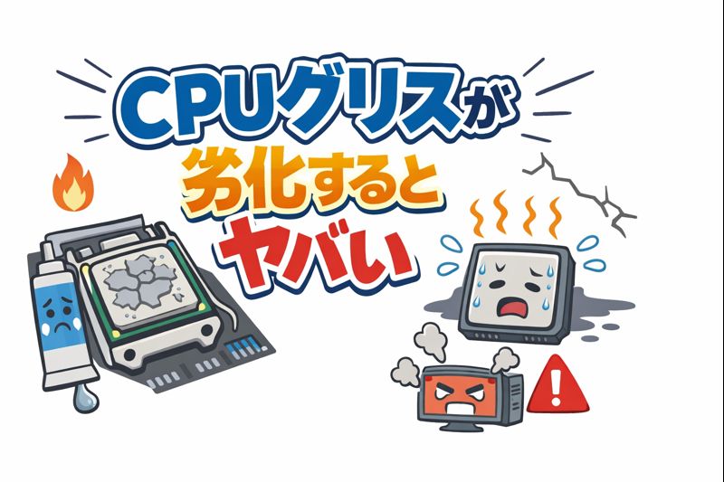 CPUグリスが劣化するとヤバい