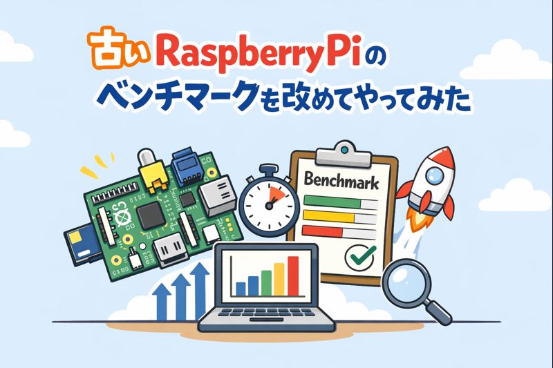 古いRaspberry Piのベンチマークを改めてやってみた