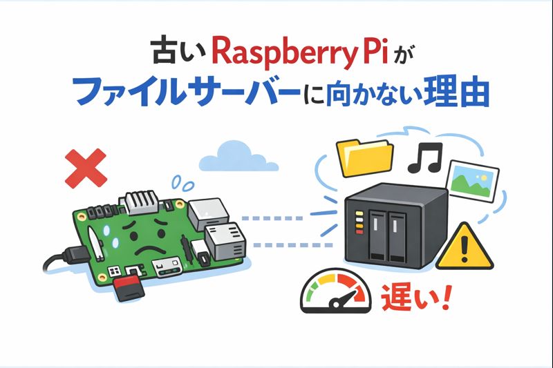 古いRaspberry Piがファイルサーバーに向かない理由